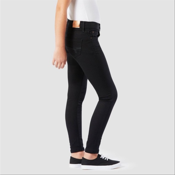 DENIZEN° from Levi's° Girls' Super Skinny Mid-Rise Jeans - Black 7 - Picture 4 of 12
